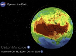 Peta NASA Masih Merah, Karbon Monoksida Membentang di Atas Indonesia