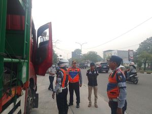Dishub Pekanbaru Tilang 47 Kendaraan Bertonase Berat, Sempat Dikeluhkan Warga