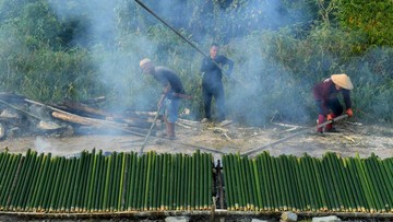Festival Hudoq 2026 Dimulai dengan Tradisi Membakar 500 Lemang Bersama