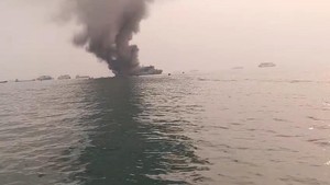 Kronologi KMP Batumandi Terbakar Saat Mau Sandar di Pelabuhan Merak
