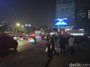 Video Demo Selesai, Massa Tinggalkan Tugu Tani Jakpus