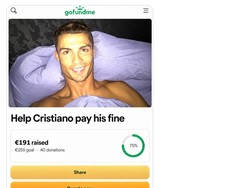 Meski tajir melintir, Ronaldo tetap kena ledek bakal membuka donasi buat melunasi dendanya. Mau nyumbang gak, kalian? (Foto: X.com/@yeetsportsbook)
