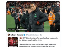 Ronaldo, yang gajinya per hari bisa miliaran rupiah, mungkin cuma geleng-geleng kepala melihat sanksi ini. (Foto: X.com/@ediong_RMCF)