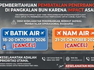 Asap Pekat, Bandara Pangkalan Bun Setop Penerbangan hingga 25 Oktober