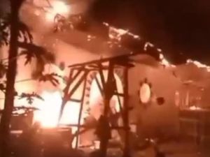 Vihara di Unsrit Tomohon Terbakar Diduga gegara Korsleting