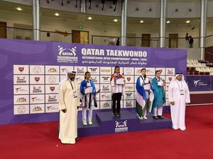 Taekwondo RI Raih Emas di Qatar Lewat Balqis Nur Afiati