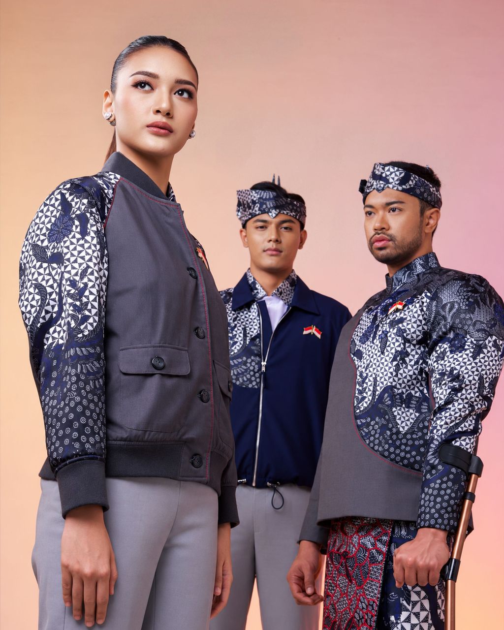 Seragam defile  kontingen Indonesia di Asian Para Games 2026