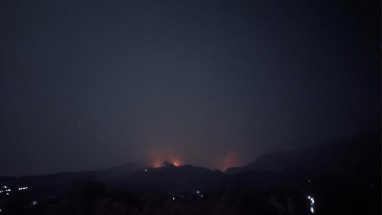 Api Muncul di Gunung Wilis Nganjuk, Posko Pengendalian Diaktifkan Lagi