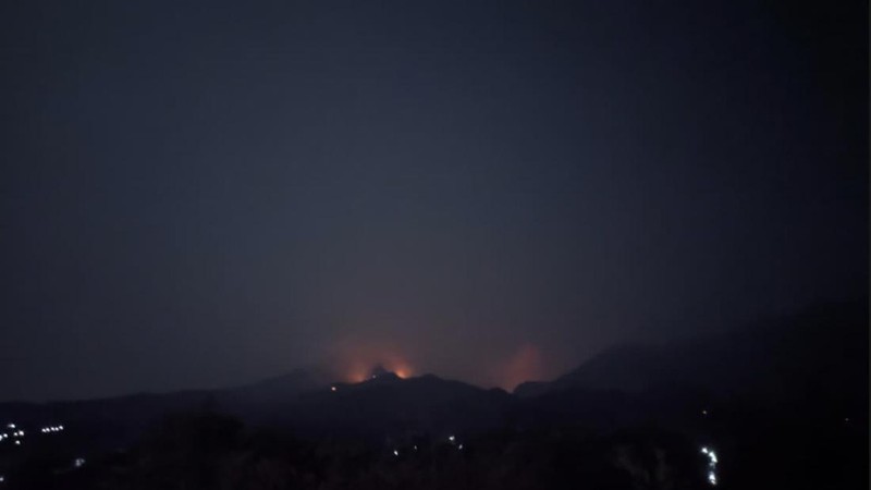 Api Muncul di Gunung Wilis Nganjuk, Posko Pengendalian Diaktifkan Lagi