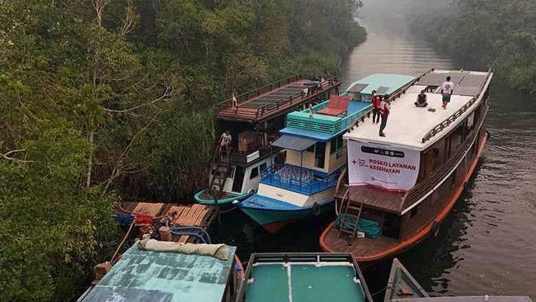 PMI Kobar Siapkan Posko Medis Terapung untuk Petugas Karhutla TNTP