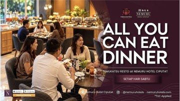 Temukatsu Resto Tawarkan All You Can Eat Nusantara di Nemuru Hotel Ciputat