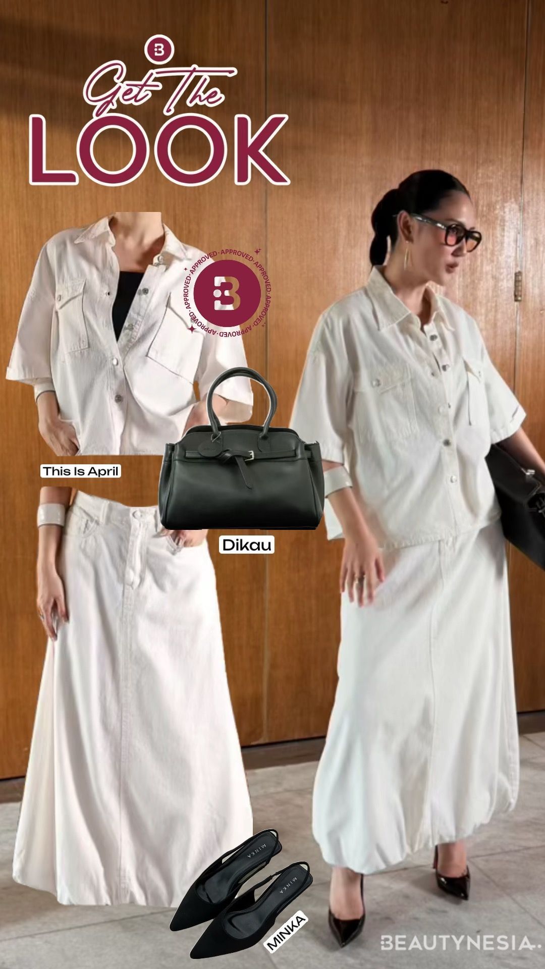 Get The Look: Tampil Clean & Chic dengan All-White Denim ala Bella Clarissa
