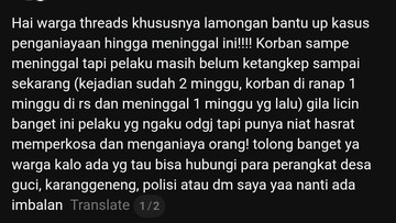 Pilu Lansia Lamongan Tewas Usai Selamatkan Siswi yang Hendak Diperkosa