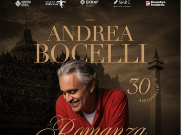Andrea Bocelli Gelar Konser Amal di Indonesia untuk Korban Perang