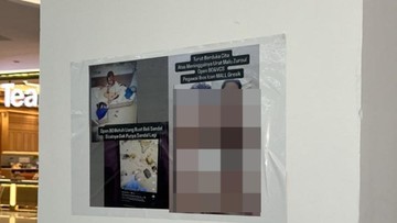 Heboh Poster Wanita Bugil Ditempel di Mal Gresik, Diduga karena Selingkuh - Infolitik