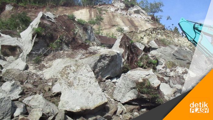 Ngeri! Batu Sebesar ini yang Timpa Pasutri di Gunungkidul