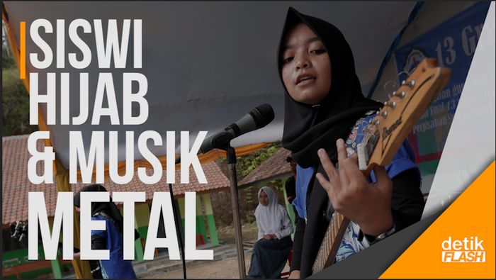 Aksi Metal Siswi Pesantren di Garut