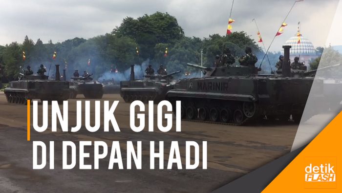 Sowan ke Markas Marinir, Panglima TNI Disuguhkan Atraksi Keren