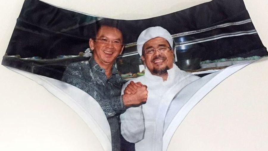 Wew! Ada Celana Dalam Bergambar Ahok dan Habib Rizieq