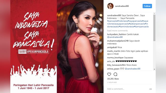 Instagram Ramai #SayaIndonesiaSayaPancasila