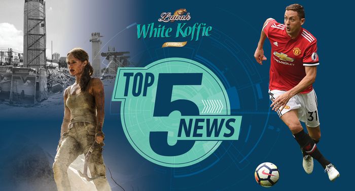 Top 5 News: Gol Perdana Matic di MU, Pemeran Tomb Raider Curhat