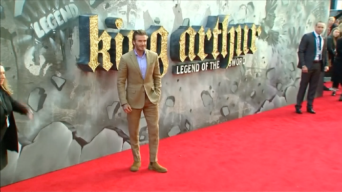 David Beckham Hadir di Premiere King Arthur: Legend of the Sword