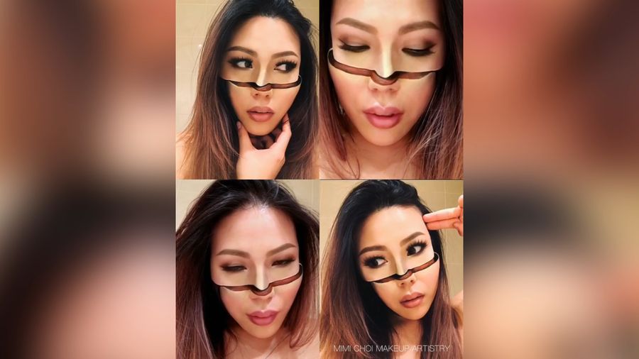 Ngeri! Makeup Artist Ini Bikin Wajahnya Terbelah