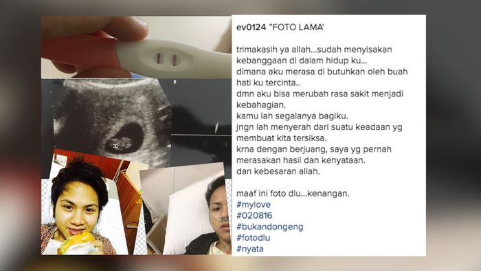 Usai Sidang Cerai Perdana, Evelyn Unggah Foto Test Pack Lawas