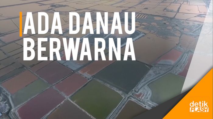 Melihat Danau Garam Berwarna dari China