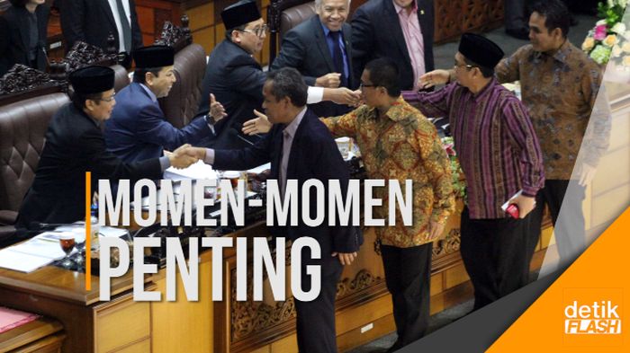 Momen-momen Paripurna Pengesahan UU Pemilu