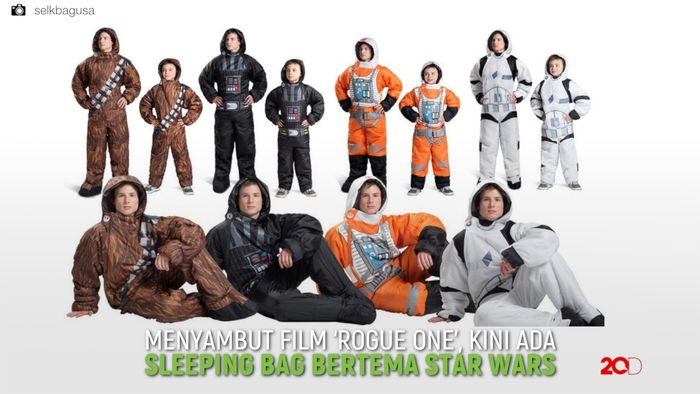 Keren! Sleeping Bag Unik Bertema Star Wars