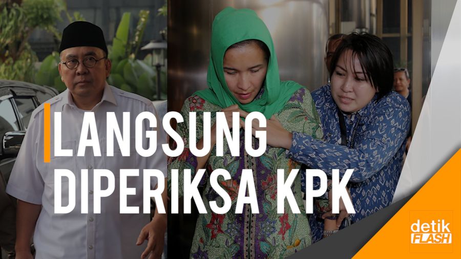 Momen Gubernur Bengkulu dan Istri Tiba di Gedung KPK