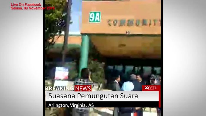 Begini Suasana Pemungutan Suara di Arlington, Virginia, AS
