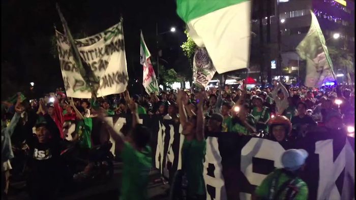 Ribuan Bonek Turun ke Jalan Protes PSSI