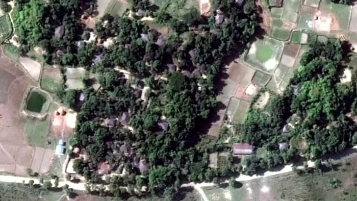 Ini Bukti Desa Rohingya Dibakar