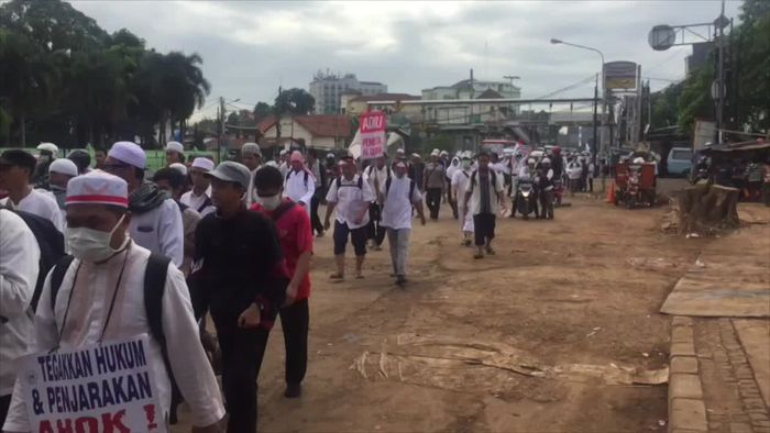 Massa Aksi 2 Desember di Jaktim Long March