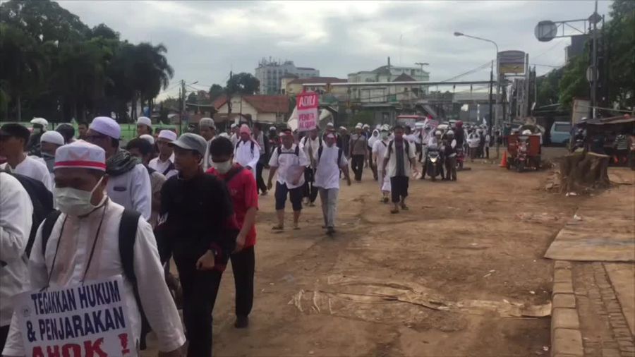 Massa Aksi 2 Desember di Jaktim Long March