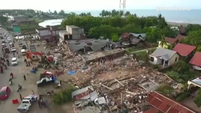 Drone Suasana Kerusakan Gempa Aceh