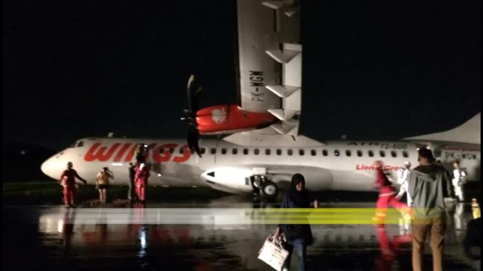 Wings Air Tergelincir di Semarang