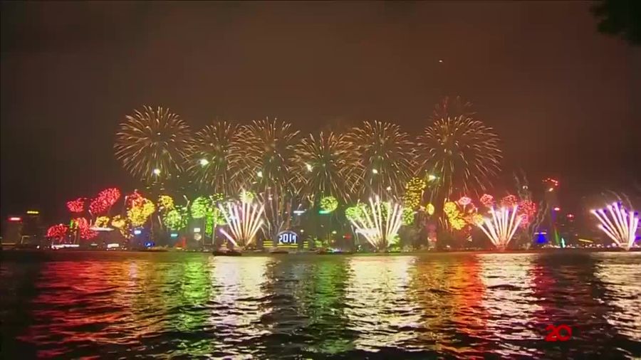 Pesta Kembang Api 2017 di Asia-Australia