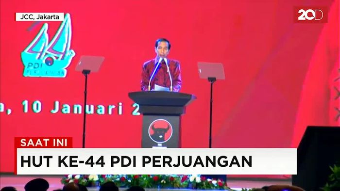 Jokowi Pamer Keberhasilan Ekonomi RI di Ultah PDIP