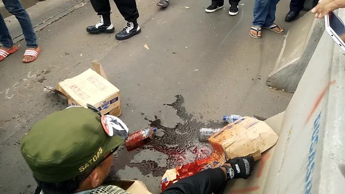 Ada Pedagang Tertabrak TransJ Saat Aksi FPI