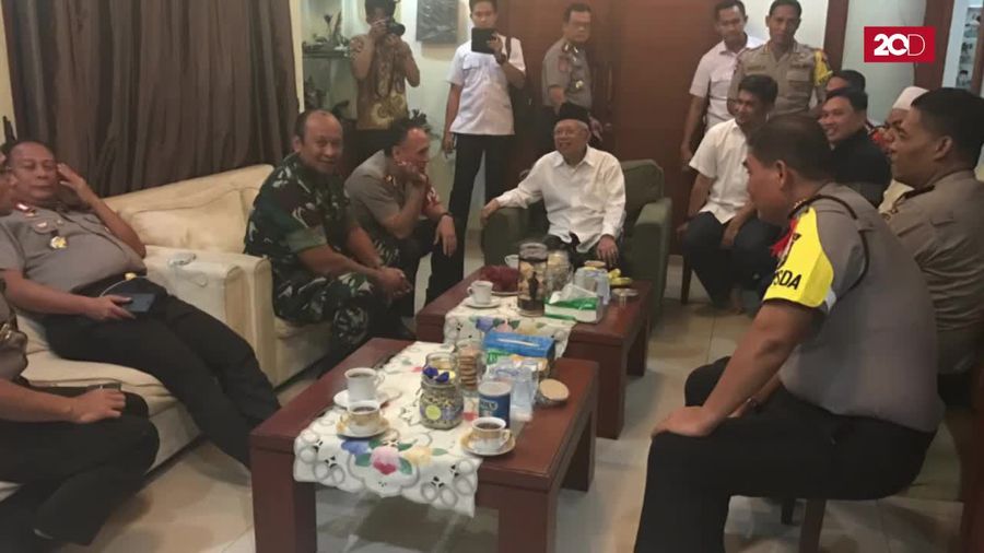 Kapolda, Pangdam Jaya, dan Menteri Luhut Kunjungi Maruf Amin