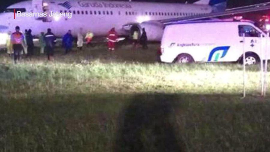 Garuda Tergelincir di Bandara Yogya, Penumpang dan Kru Selamat