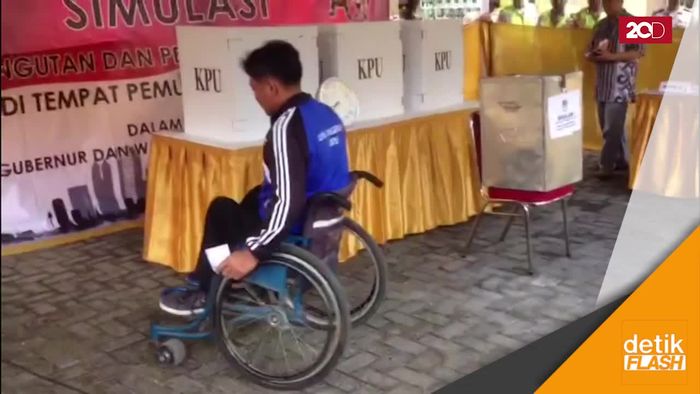 Kaum Disabilitas Minta Didampingi Saat Nyoblos