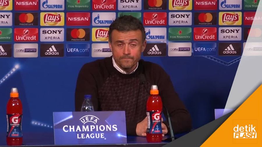 Barca Dilibas PSG 4-0, Raut Kesedihan Enrique 