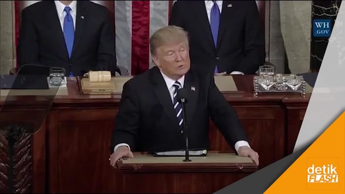 Momen Mengharukan Trump dalam Kongres AS