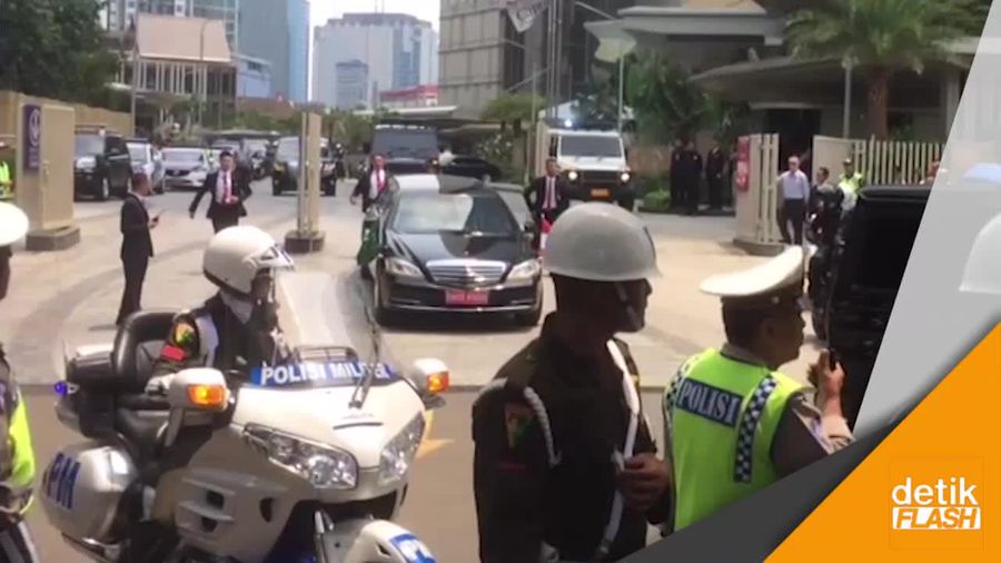 Momen Keberangkatan Raja Salman Menuju DPR