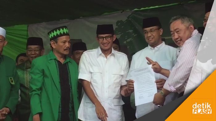 Anies-Sandi Hadiri Deklarasi Dukungan PPP DKI
