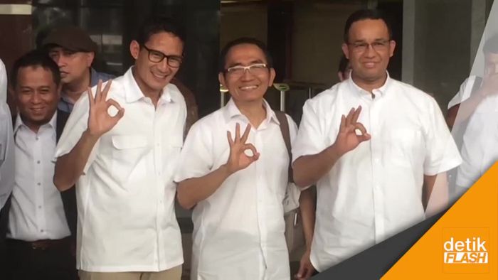 Ditemani Anies, Sandi Laporkan LHKPN ke KPK